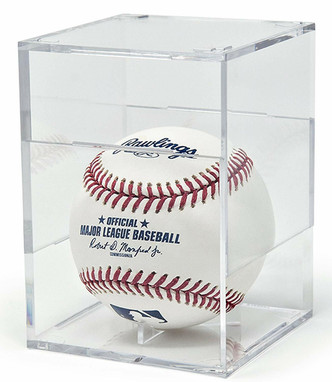 CSP Square Baseball Display Case – 2-Piece Cube With Built-In Ball Cradle