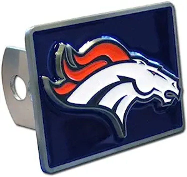Denver Broncos Rectangle Trailer Hitch Cover
