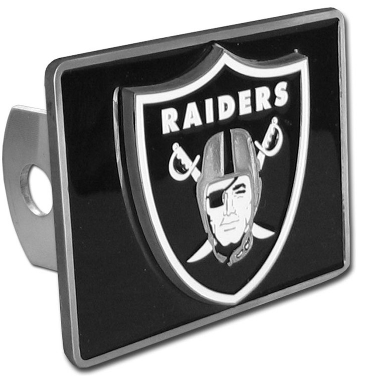 Oakland Raiders Rectangle Trailer Hitch Cover