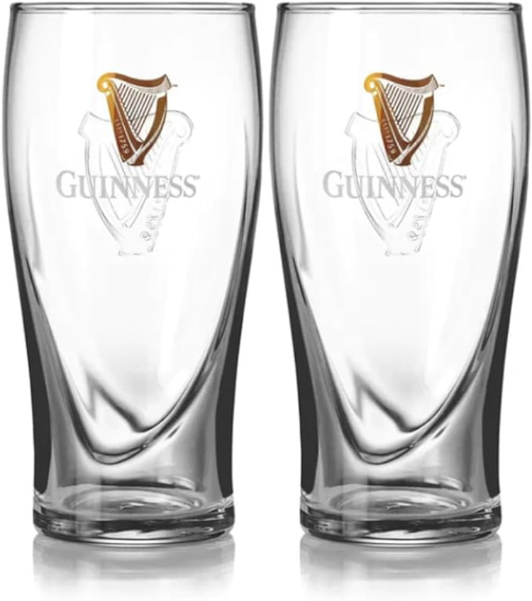 Guinness -  Gravity Harp 20oz Glass - 2 Pack