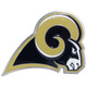 Los Angeles Rams Large NFL Truck Trailer Hitch Cover - Truck SUV Trailer Hitch Cover Class II & III