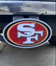 San Francisco 49ers Large NFL Truck Trailer Hitch Cover - Truck SUV Trailer Hitch Cover Class II & III