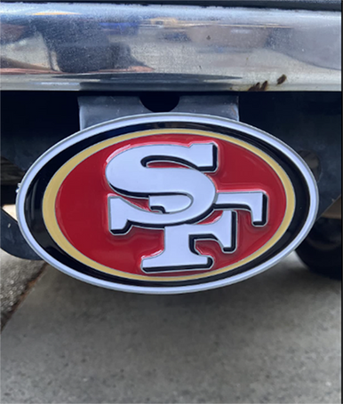 San Francisco 49ers Translucent Steel Sticker