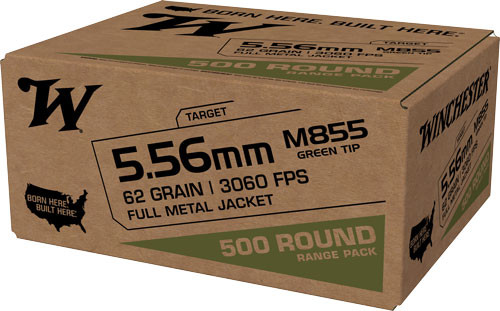 WINCHESTER USA 5.56X45 62GR-GREENT TIP 1000RD CASE LOT