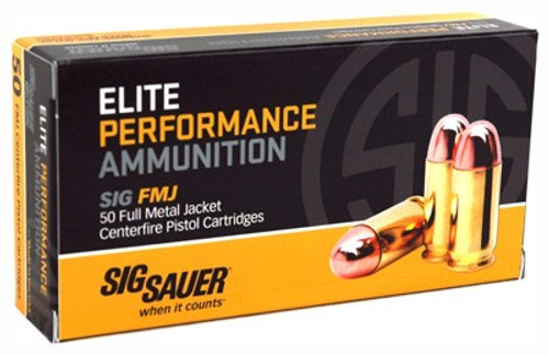 Sig Sauer E40SB250 Elite Performance Ball Full Metal Jacket 180 Grain .40 S&W 985 fps