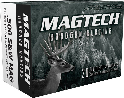 Magtech 500B Sport Shooting Range/Training Semi-Jacketed Soft Point Flat 325 Grain .500 S&W Mag 1745 fps