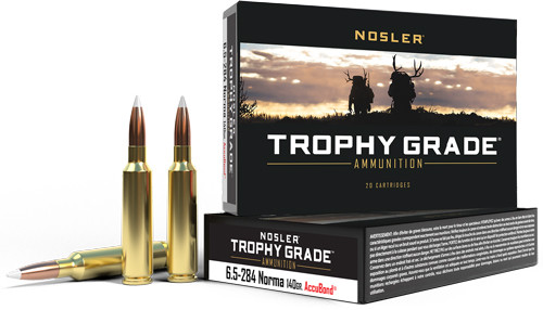 Nosler 60040 Trophy Grade Nosler AccuBond 140 Grain 6.5-284 Norma 2750 fps