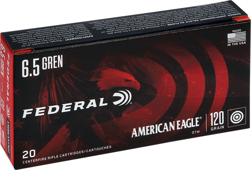 FEDERAL AE 6.5 GRENDEL 120GR-OPEN TIP MATCH 20RD 10BX/CS