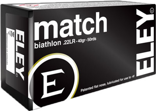ELEY MATCH BIATHLON 22LR 40GR-EPS 50RD 100BX/CS