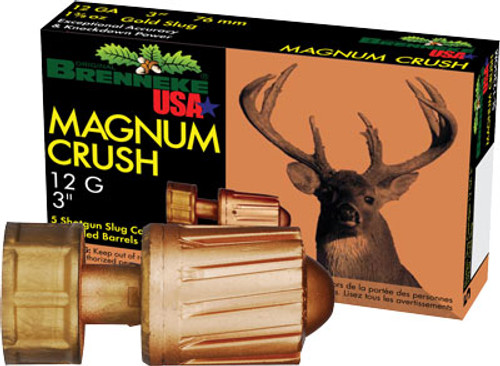 Brenneke SL-123CMR Magnum Crush Hunting 12 Gauge 3" 1-1/2oz #Slug 1604 fps