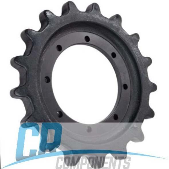 Brand new Track Drive Sprocket for your  New Holland LT190B Track Loader. 8 Bolt, 17 Teeth Drive Sprocket replacement 87460888, 87371666, 47378993, CA963