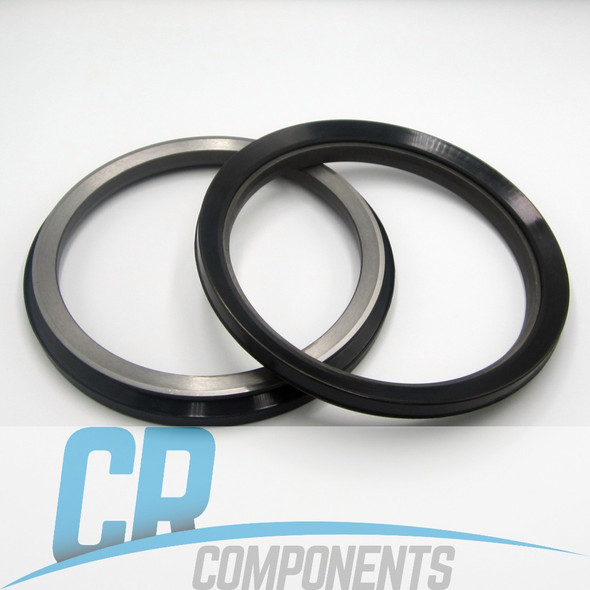 Face Seal Set replacement for CAT 279D3 2-Speed Hydraulic Final Drive Motors. Also called Floating Seals, Duo Cone Seals, Lifetime Seals, Mechanical Metal Seals.