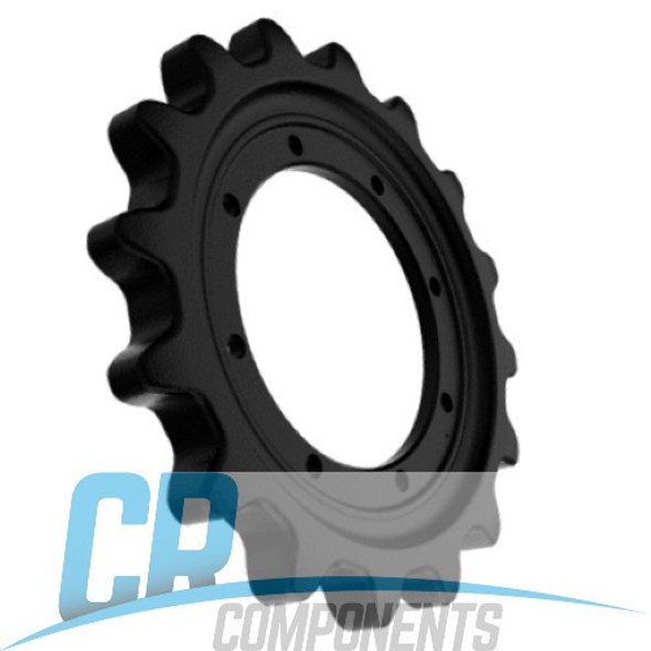 Brand new Track Drive Sprocket for your GEHL RT215 Track Loader. 8 Bolt, 16 Teeth Drive Sprocket replacement. Replaces GEHL Part #'s 270322, T239479. -2