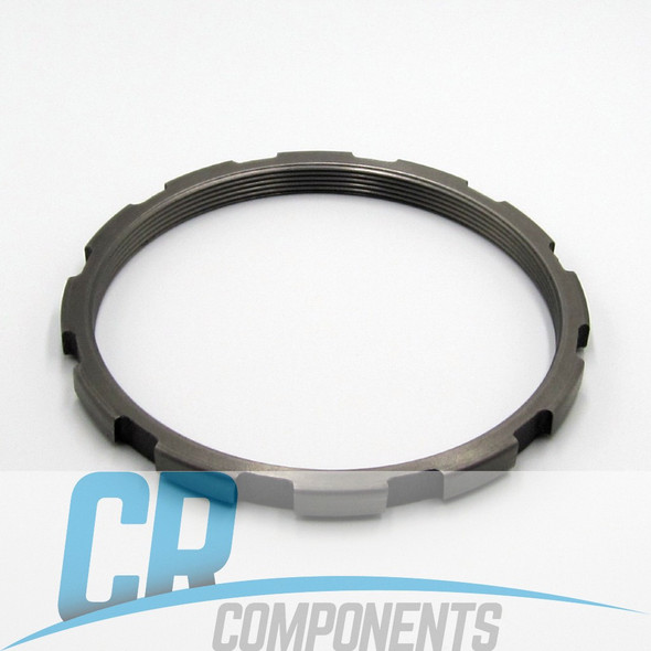 Takeuchi TL130 Hydraulic Drive Motor Nut Replacement. Replaces Takeuchi OEM part numbers:1912908009. Also called, Bearing Nut, Spanner Nut, Seal Nut.