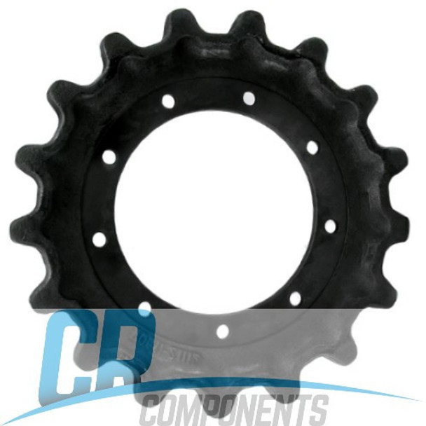 Brand new Track Drive Sprocket for your Kubota SVL95 Track Loader. 9 Bolt, 17 Teeth Drive Sprocket replacement. Replaces Kubota Part #'s: V0611-21112