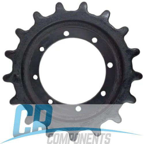 Brand new Track Drive Sprocket for your GEHL RT185 Track Loader. 8 Bolt, 17 Teeth Drive Sprocket replacement 50312342, 87460888, 87371666, 47378993, CA963