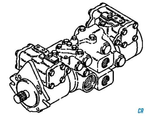 Reman Hydrostatic Drive Pump for Case 40XT Skidsteer