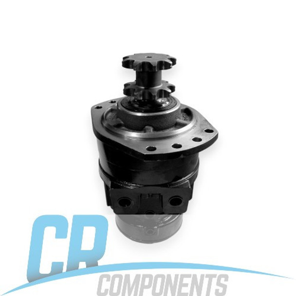 Remanufactured 2-Speed Hydraulic Drive Motor, for CASE SR200B Skid Steer Loader. Replaces CASE Part #s 84565752. - 2
