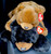 Ty  Large Beanie Buddies Paws Plush Bear  Brown Black Lot/ 2  New W/Tags