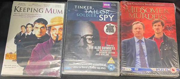 Dvd Region 2- Keeping Mum &amp; Tinker, Tailor &amp; Midsomer Murders- Lot Of 3 Movies