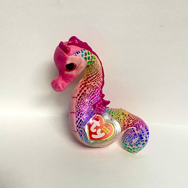 Ty Beanie Baby Majestic the Seahorse MWMT Stuffed Plush