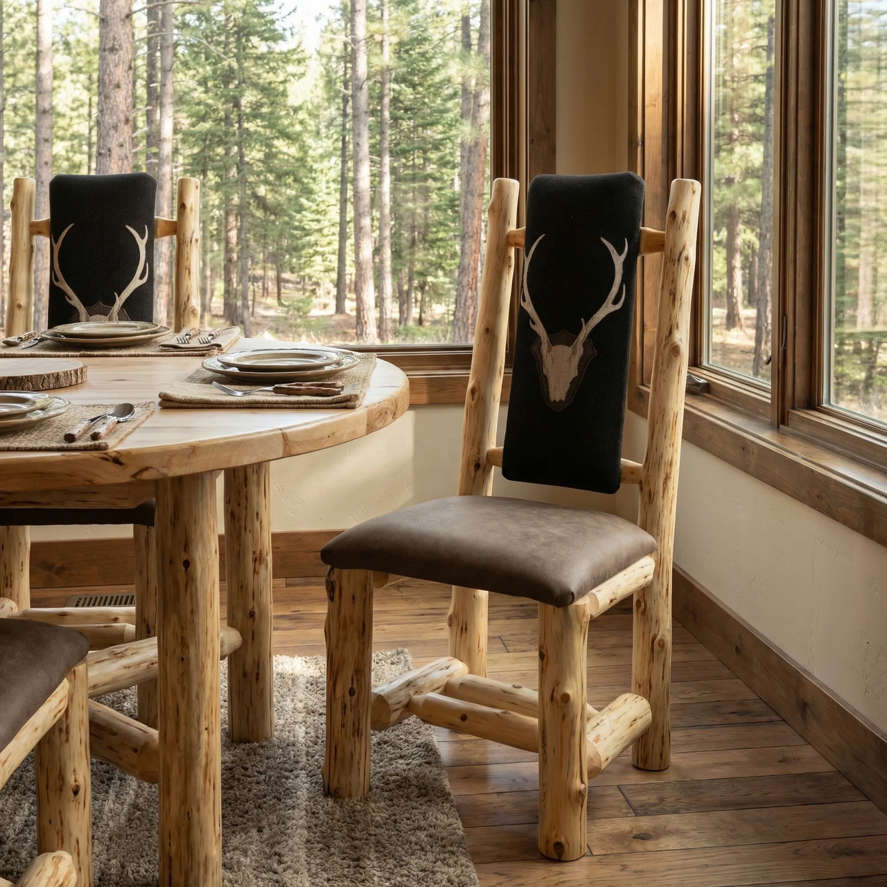 Cedar Log Dining Room and Kitchen Furniture