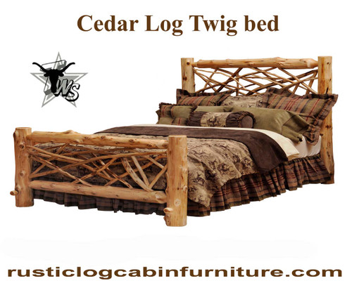cedar-log-cabin-mountain-lodge-bed-with-twig-headboard-and -footboard-double-king-size-bed