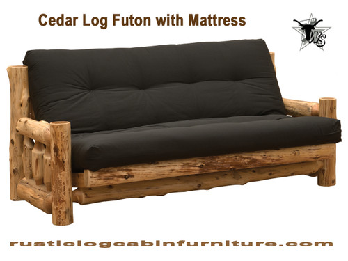 cedar-log-futon-with-mattress-front