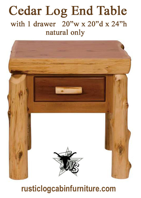cedar-log-open-end-table-with-drawer