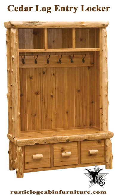 cedar-log-entry-locker-for-log-cabins