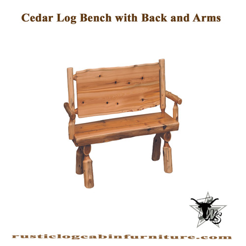 log-cabin-cedar-bench-with-back-and-arms