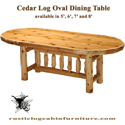 6-foot-oval-cedar-log-cabin-dining-table-for-dinner