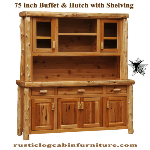 75-inch-cedar-log-buffet-and-hutch-with-shelving