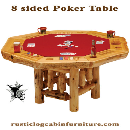cedar-log-8-sided-poker-table