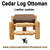 cedar-log-with-genuine-leather-ottoman