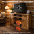 cedar-log-entertainment-center-with-fireplace-for-mountain-lodge