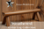 weathered-stain-for-mountain-lodge-dining-table-half-log-bench-seating-6-foot