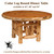 42-inch- diameter-cedar-log-round-dining -table