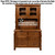 weathered-stain-for-48-inch-cedar-log-cabin-buffet-and-hutch