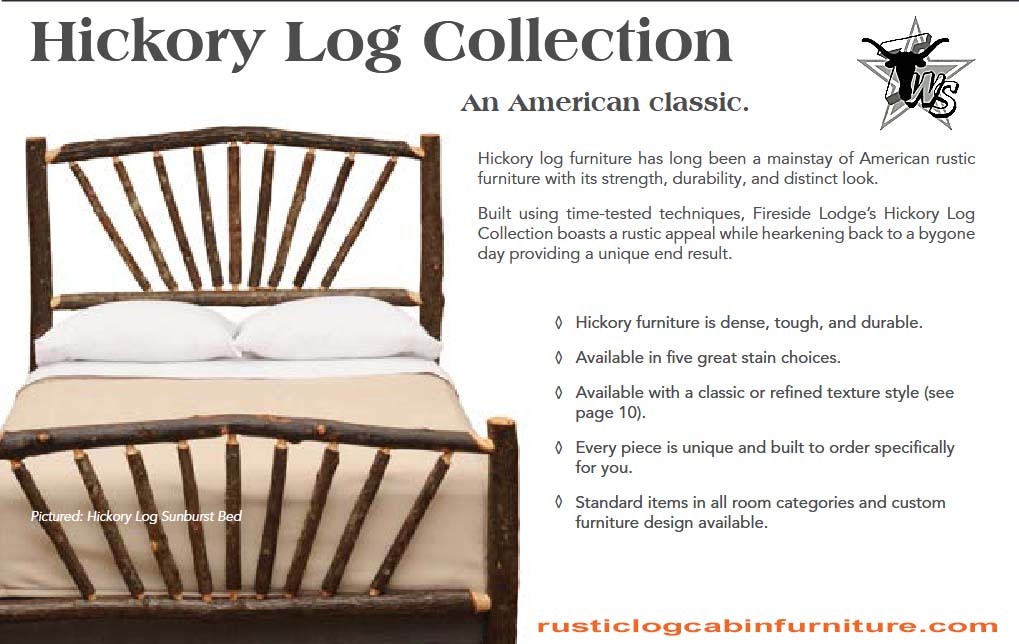 hickory log lodge and cabin furniture