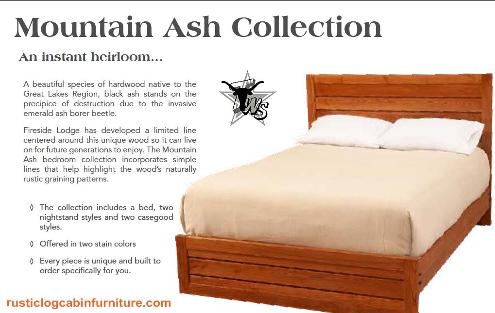 mountain ash log cabin furniture collection