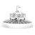 Westgate White 50-Watt Dimmable LED High Bay Fixture