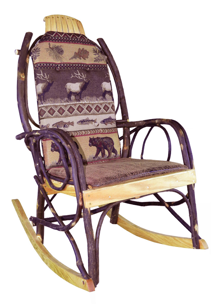 Amish Bentwood Rocker Cushion Set - Elk Run Fabric