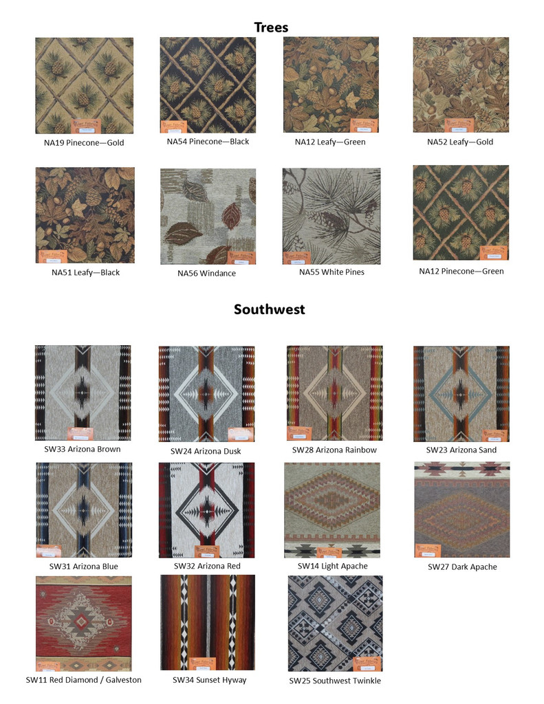 Rustic Barnwood Ottoman with multiple fabrics