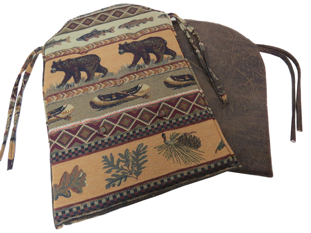 Amish Bentwood Rocker Cushion Set - Bear Creek Fabric