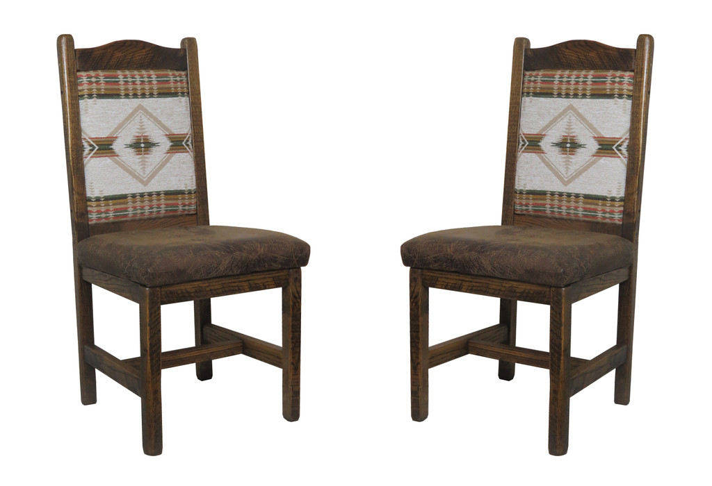 AZ Meadow with Colt Coffee Faux Leather Fabric Seat