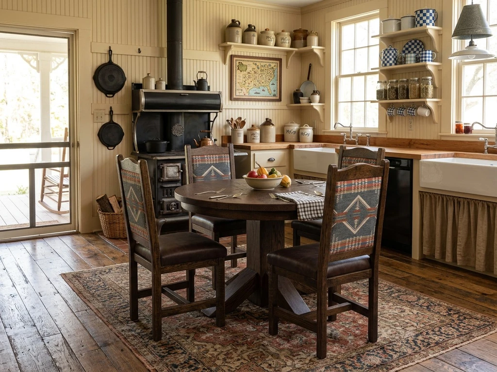 Round Foot base Pedestal Table 42" 5 Piece Set - Free In Home Delivery and Set up