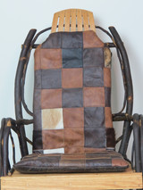 Leather Cushion Set for Amish Hickory Rocking Chair -One of a Kind (#2)