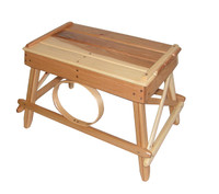 Amish Bentwood Foot Stool - Solid Hickory