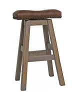 Swivel 24" Saddle Seat Bar Stools 